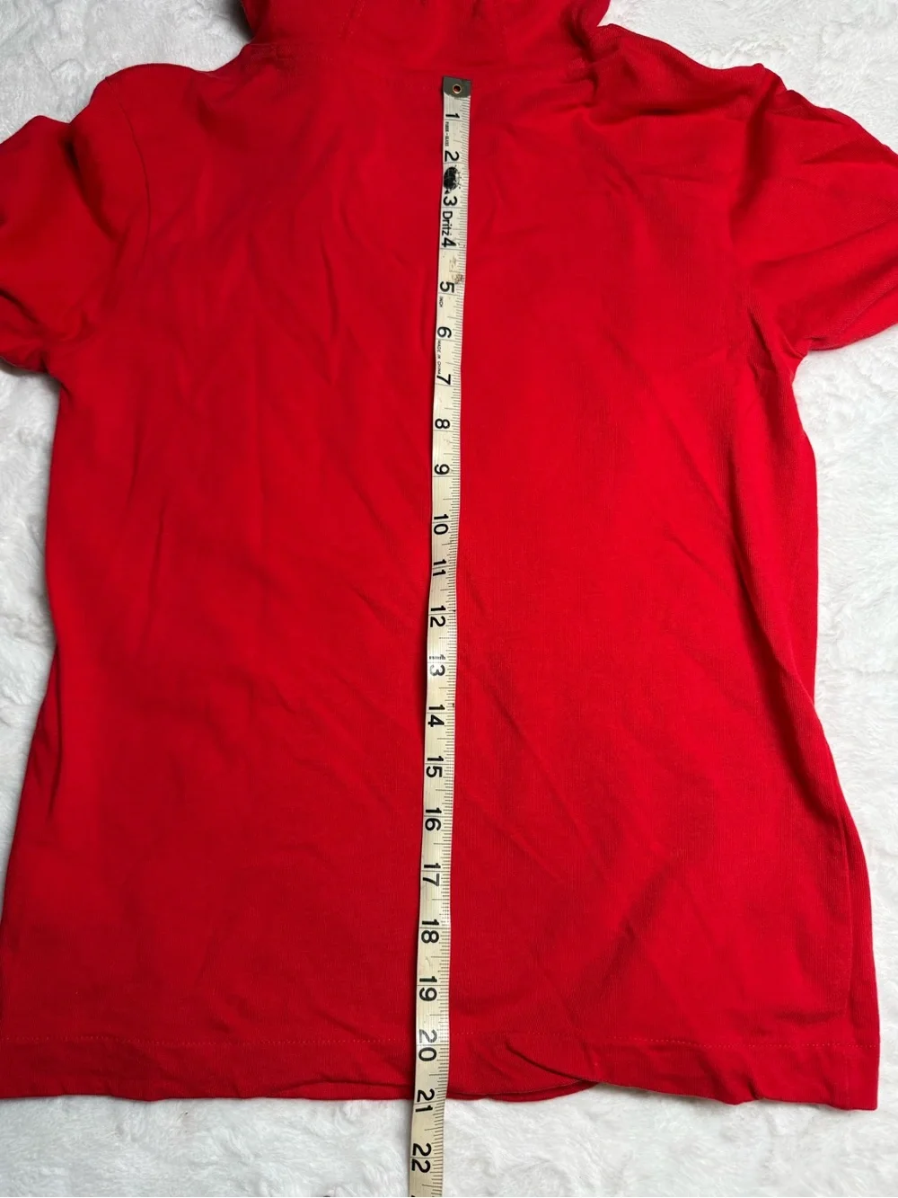 Nike Red Crewneck Hooded Jersey with Black & White Logo